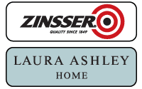 Zinsser and Laura Ashley Logos products used by Creative Finishes Painters and Decorators in Royston, Cambridge, Letchworth and Hertfordshire